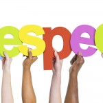 Group of Diverse People's Hands Holding Word Respect